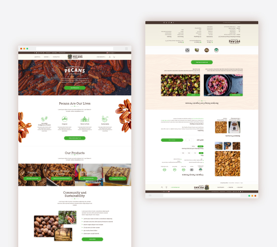 Website redesign - Missouri Northern Pecans Growers